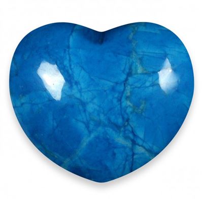 Blue Howlite Heart Large